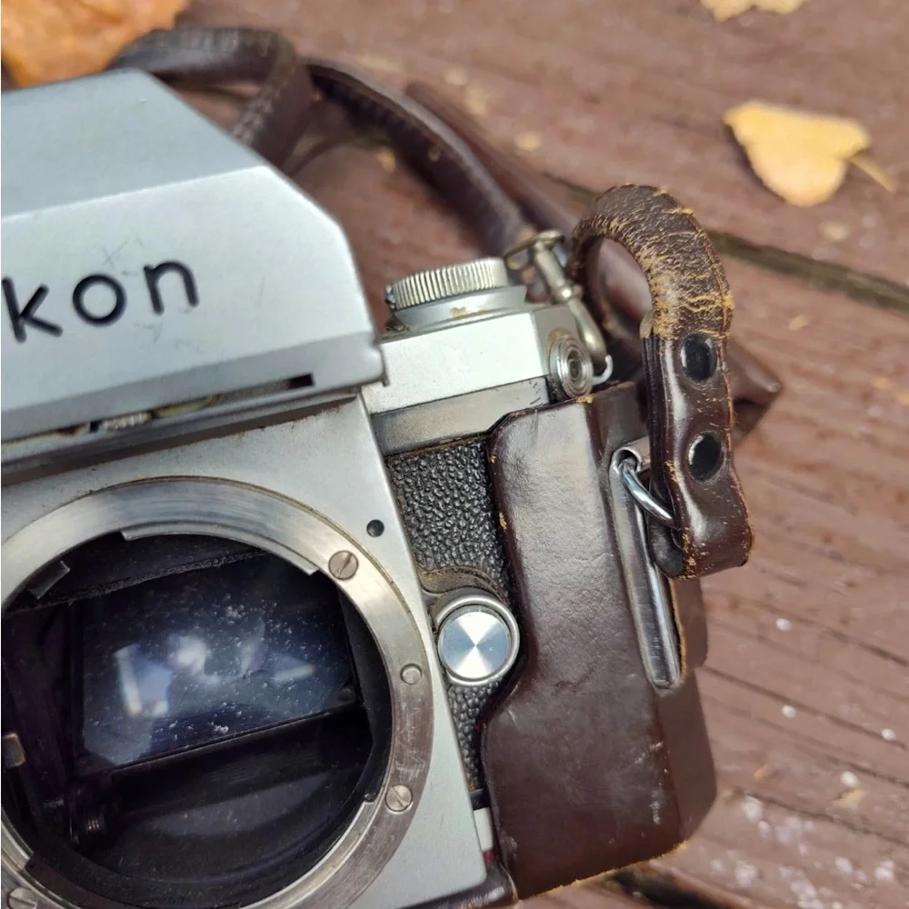 Nikon Vintage Black and Silver Camera Body
